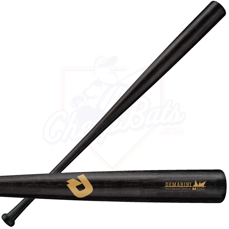DeMarini Pro Maple 110 Wood Baseball Bat (Black) WTDX110BLM