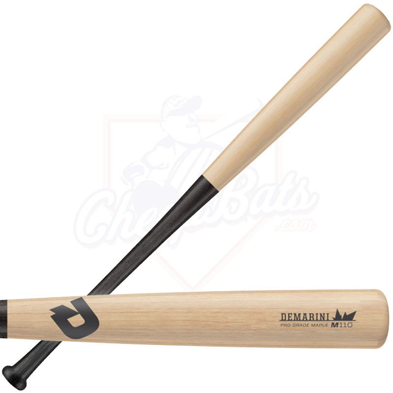 DeMarini Pro Maple 110 Wood Baseball Bat (Natural/Black) WTDX110NBM