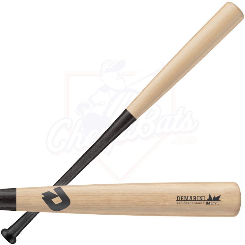 DeMarini Pro Maple 271 Wood Baseball Bat (Natural/Black) WTDX271NBM