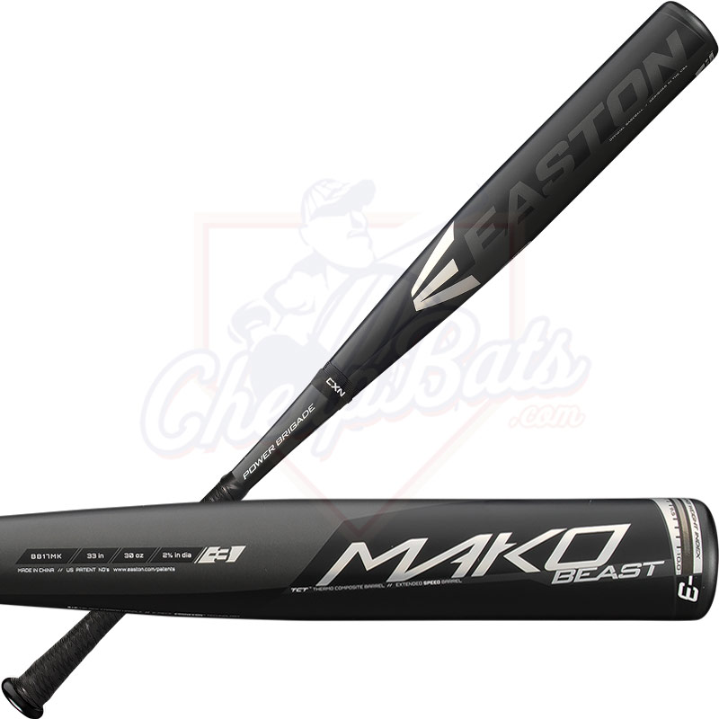 CLOSEOUT 2017 Easton Mako Beast BBCOR Baseball Bat -3oz BB17MK