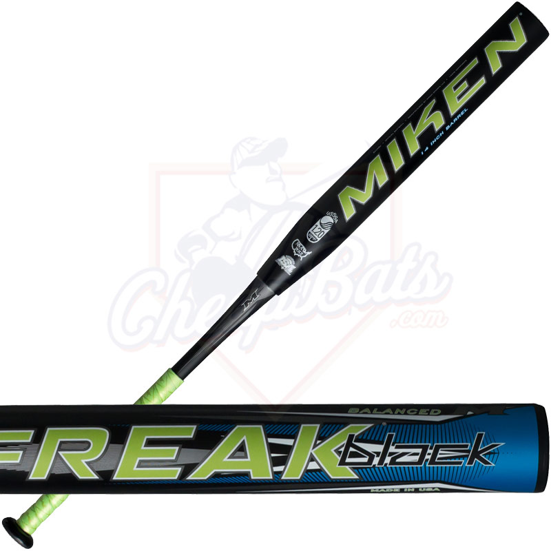 2016 Miken Freak Black Slowpitch Softball Bat Balanced USSSA BLCKBU
