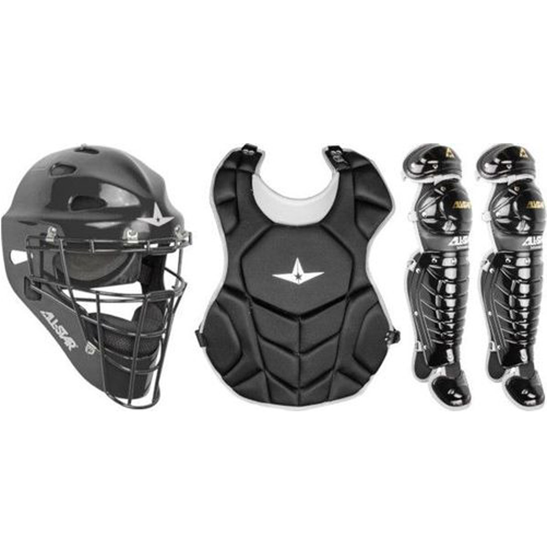 Youth Catcher's Gear Pack in BLACK Ages 9-12 
