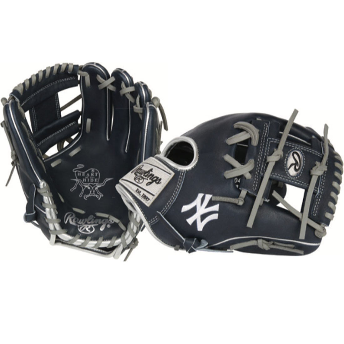 Rawlings Heart of the Hide YANKEES Baseball Glove 11.5\" PRO204-2NYY