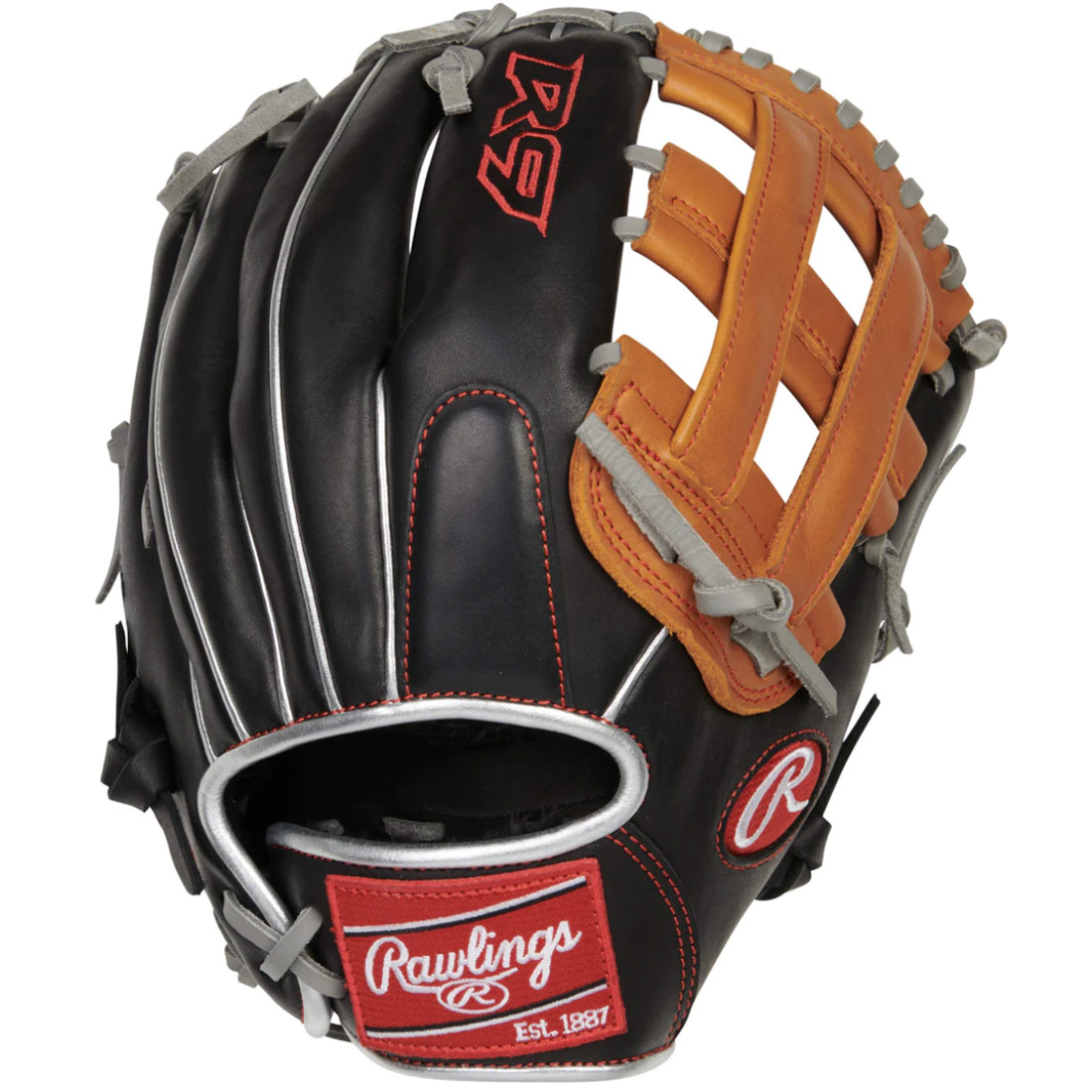 Rawlings R9 Contour Baseball Glove 12\" R9120U-6BT
