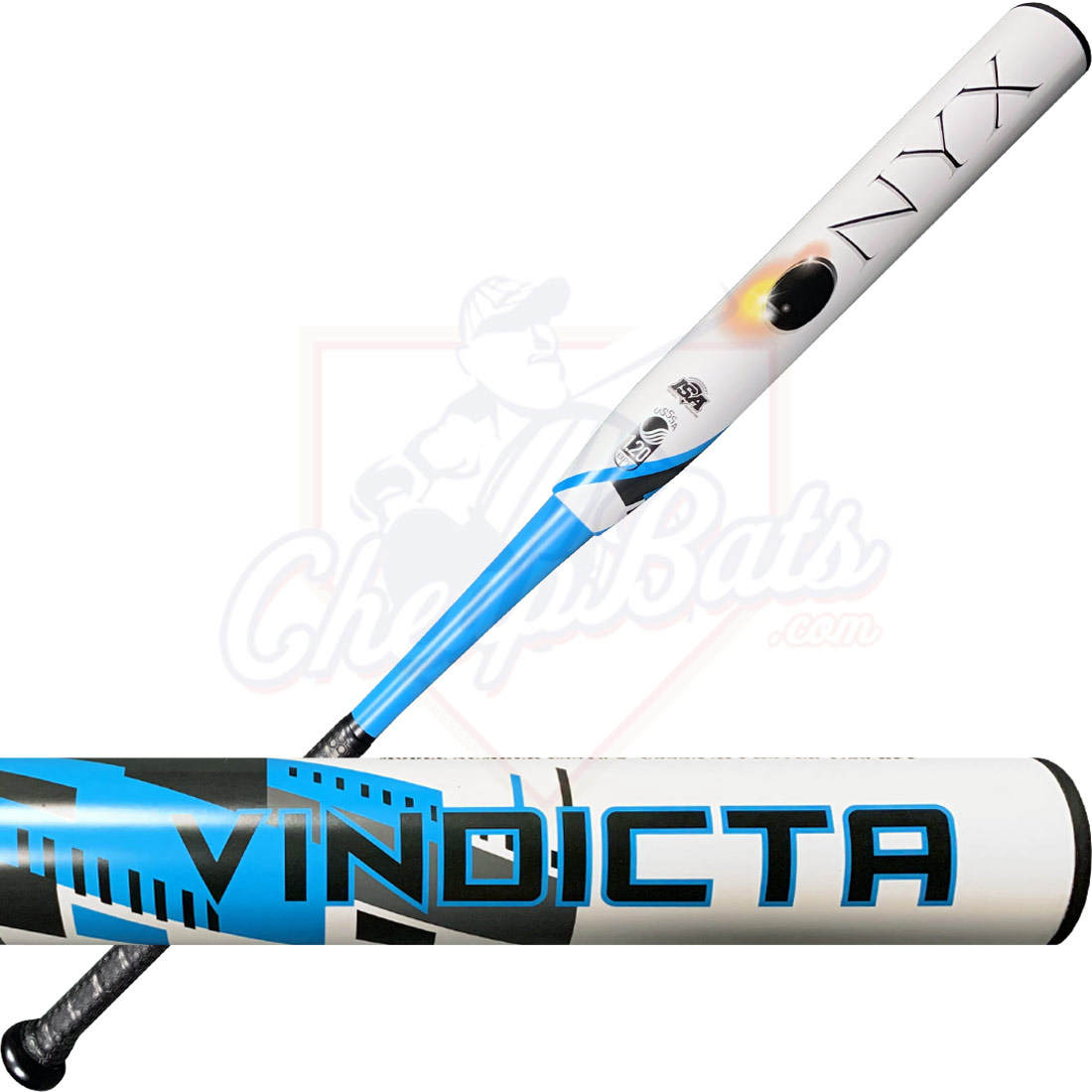2021 Onyx Vindicta White CFT Slowpitch Softball Bat End Loaded USSSA