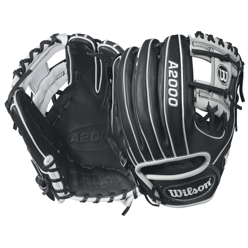 Wilson A2000 1788 Infield Baseball Glove 11.25" RHT Black & White WTA20RB171788 