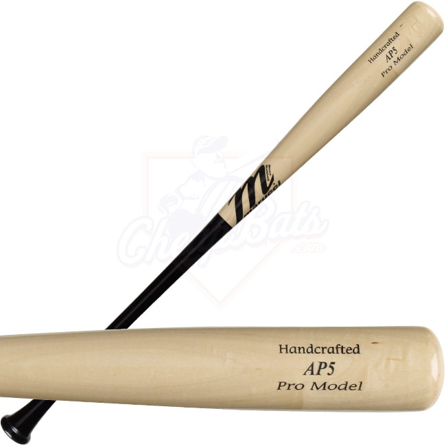 Marucci Albert Pujols Pro Model Wood Baseball Bat Black-Natural - AP5BN