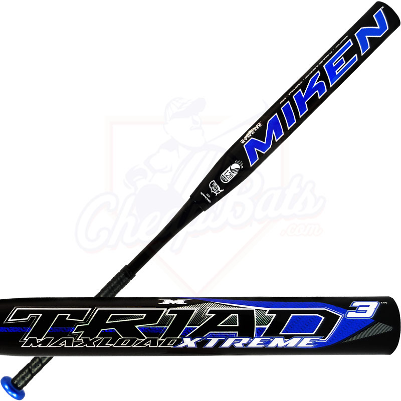 2015 Miken TRIAD 3 XTREME MAXLOAD USSSA Slowpitch Softball Bat STR3MU