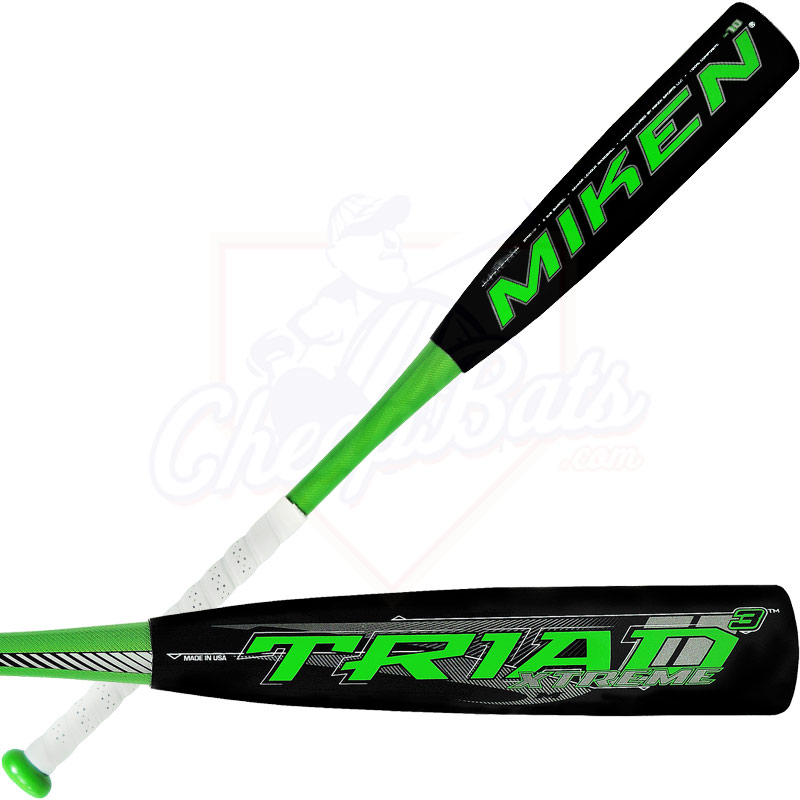 2014 Miken TRIAD 3 XTREME Senior League Baseball Bat -10oz STRD10