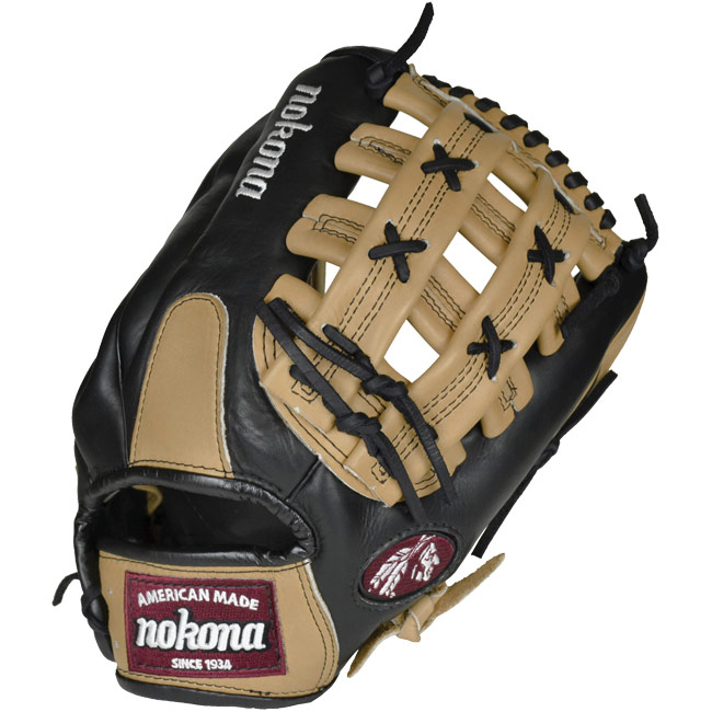 Nokona Bloodline Black/Sandstone Baseball Glove BL-1275H-SAND 12.75\"