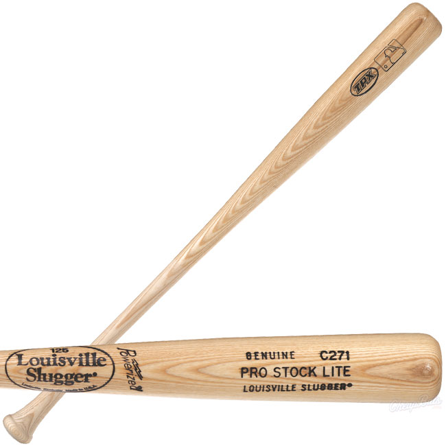 CLOSEOUT Louisville Slugger Natural Ash Wood Baseball Bat PLC271