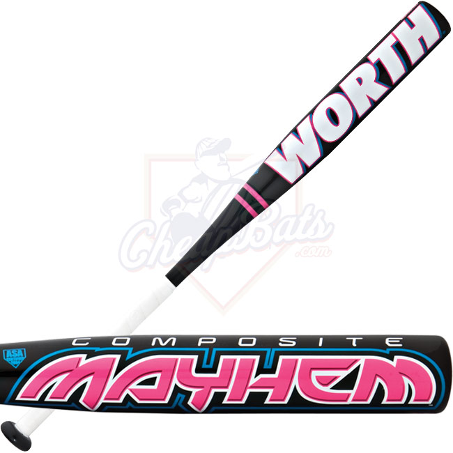 Worth Mayhem Composite Youth Girl Softball Bat -11oz FPM11