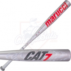 CLOSEOUT Marucci Cat 7 Silver BBCOR Baseball Bat -3oz MCBC72S