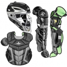 All-Star System 7 12-16 Axis Baseball Catcher's Leg Guards 14.5" 