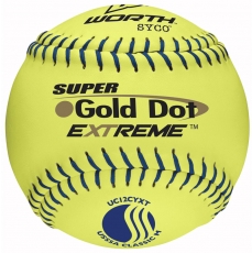 Worth 12" USSSA Super Gold Dot Extreme Slowpitch Softball (1 Dozen) UC12CYXT
