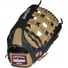 Nokona Bloodline Black/Sandstone Baseball Glove BL-1275H-SAND 12.75"