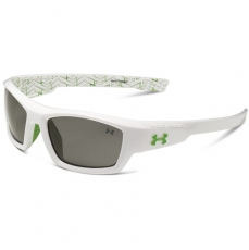 Under Armour Kids ACE Sunglasses Shiny White/Hypergreen