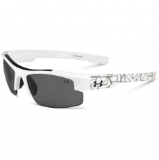 Under Armour Kids NITRO L Sunglasses Shiny White/Black