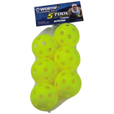 CLOSEOUT Worth 5-Tool Plastic Training Balls 12" 6-pack WROPT126P