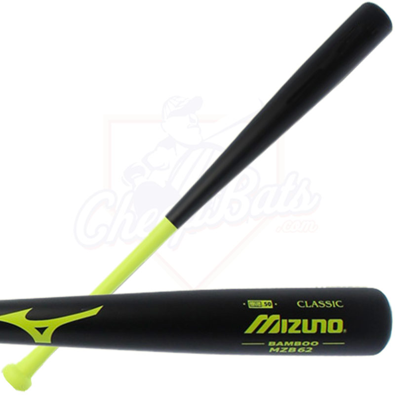 Mizuno Classic Bamboo BBCOR Baseball Bat MZB62 340160 (Black/Lime)