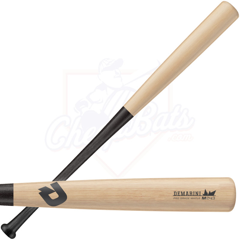 DeMarini Pro Maple 243 Wood Baseball Bat (Natural/Black) WTDX243NBM
