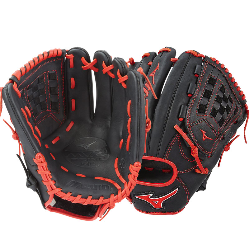 Mizuno MVP Prime SE Baseball Glove 12\" Black/Red GMVP1200PSE6 312508