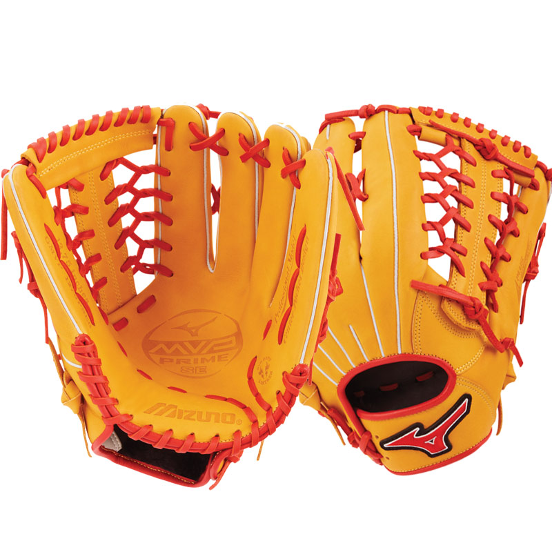 Mizuno MVP Prime SE Baseball Glove 12.75\" Cork/Red GMVP1275PSE6 312509