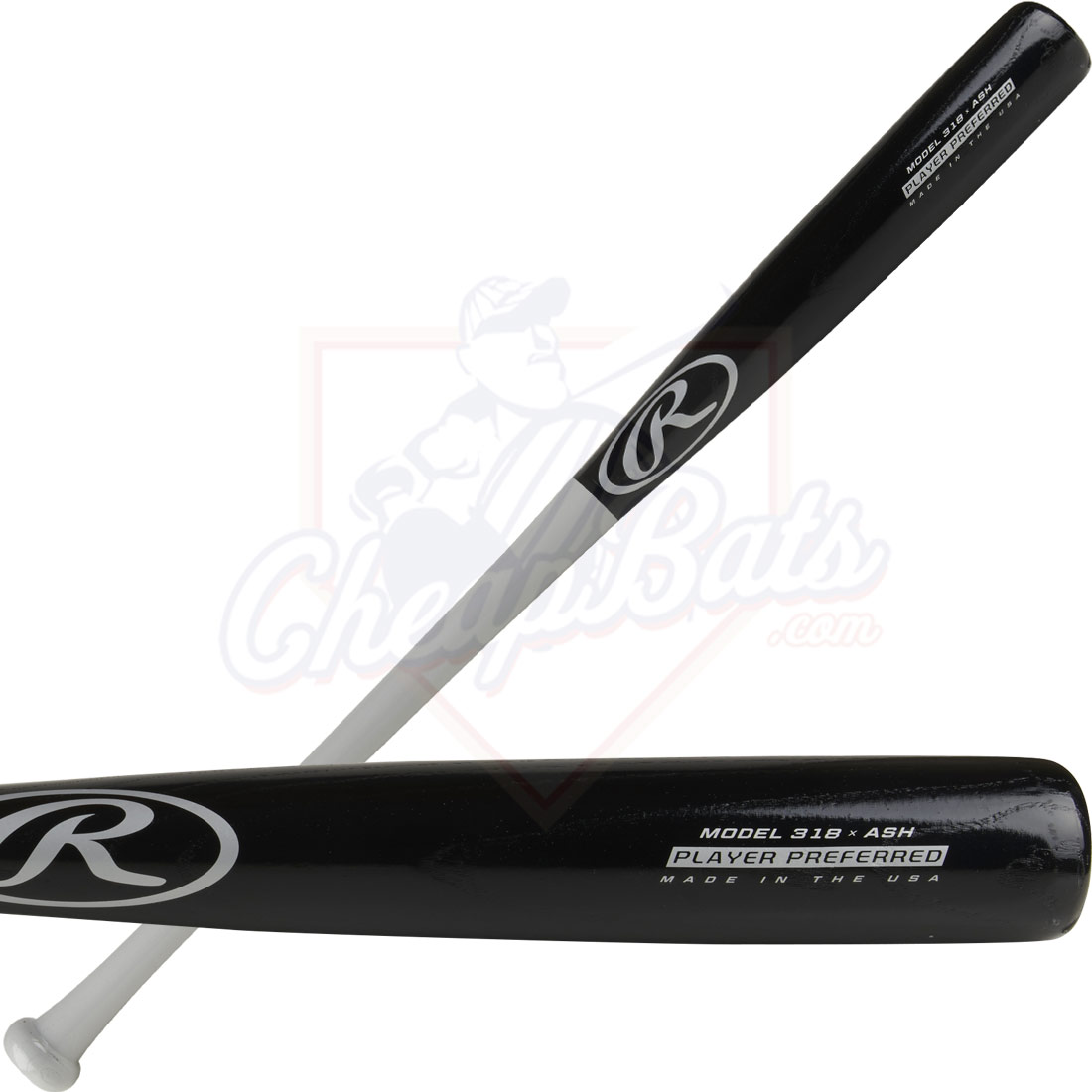 Rawlings Player Preferred Ash Wood Baseball Bat 318RAW