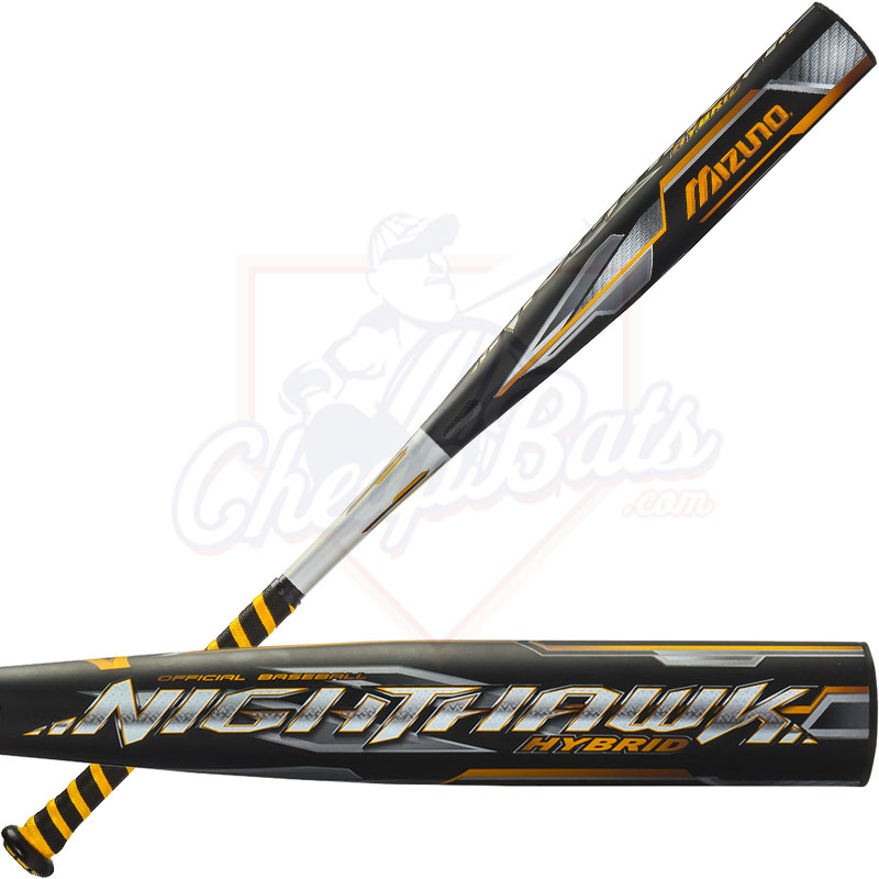 2016 Mizuno NIGHTHAWK HYBRID BBCOR Baseball Bat -3oz 340351