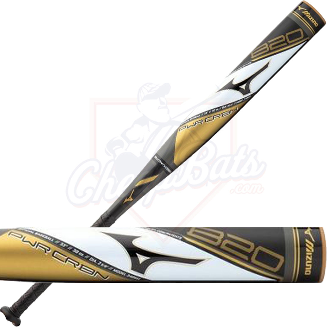 2020 Mizuno B20 Power Carbon BBCOR Baseball Bat -3oz 340511