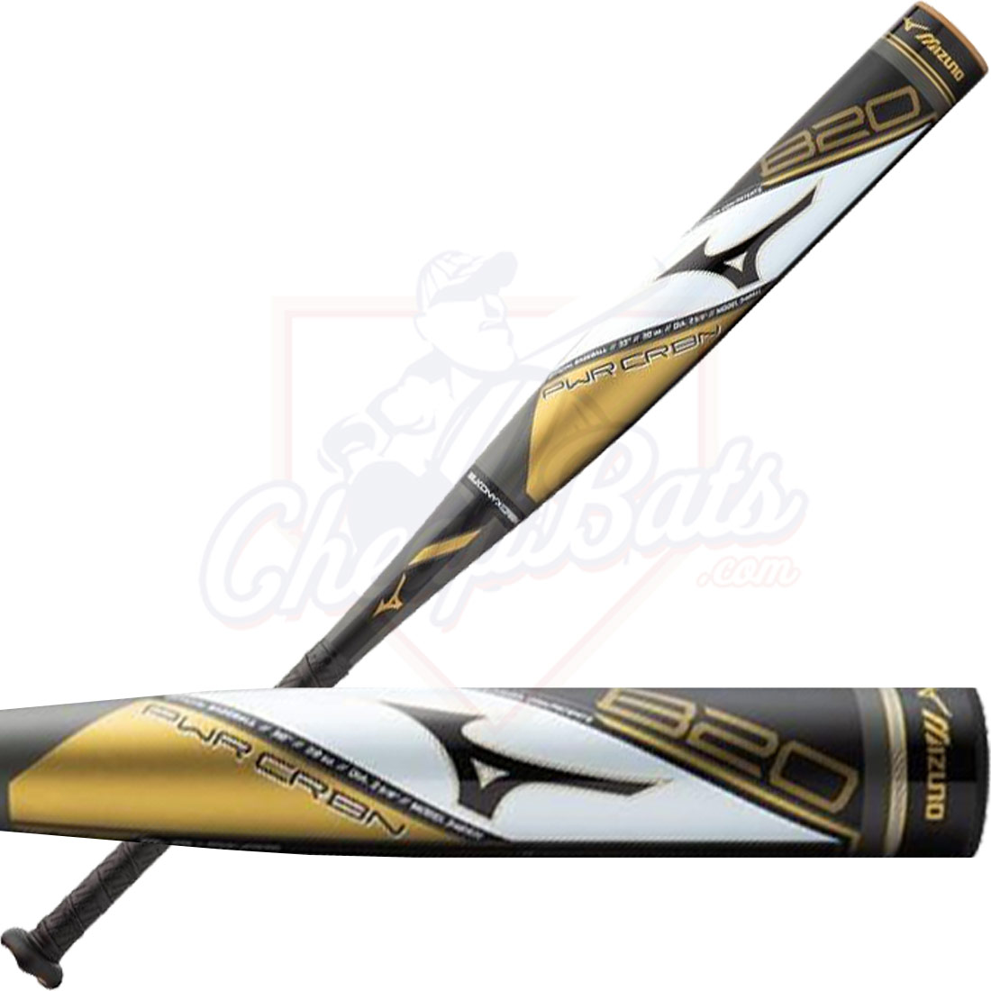 2020 Mizuno B20 Power Carbon Youth USA Baseball Bat -10oz 340521
