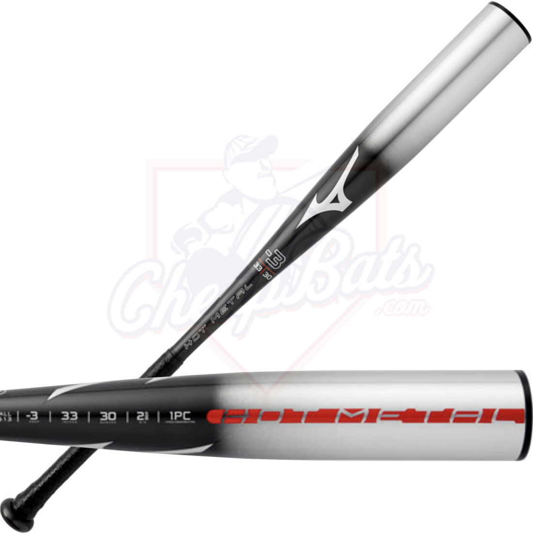 2022 Mizuno B22 Hot Metal BBCOR Baseball Bat -3oz 340613