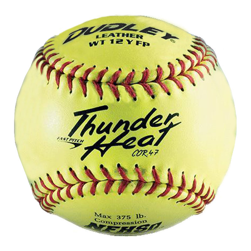 Dudley 12\" NFHS Thunder Heat Fastpitch Softball (1 Dozen) 43147
