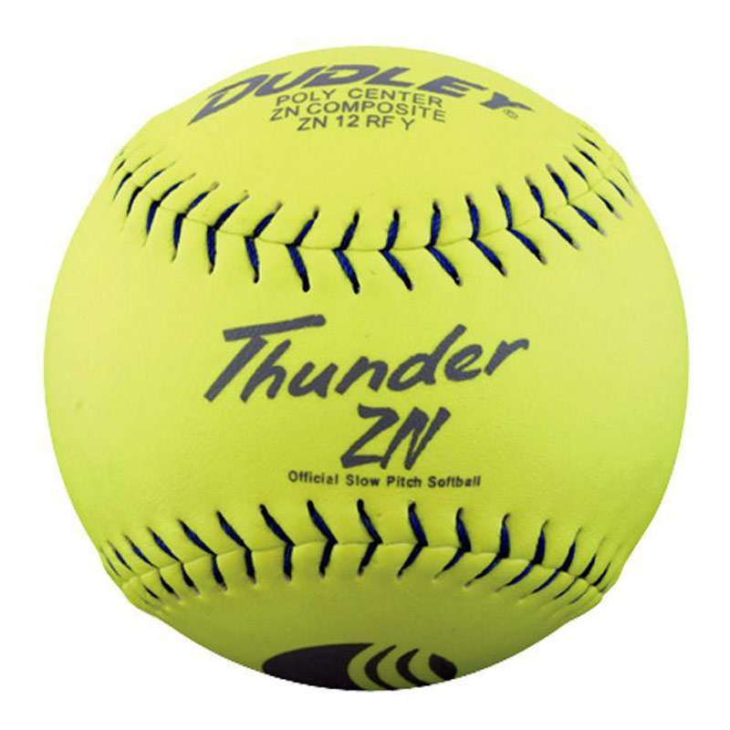 Dudley 12\" USSSA Thunder ZN Classic M Slowpitch Softball (1 Dozen) 4U-540Y
