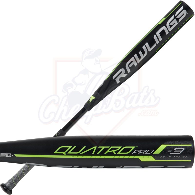 2019 Rawlings Quatro Pro BBCOR Baseball Bat -3oz BB9Q3