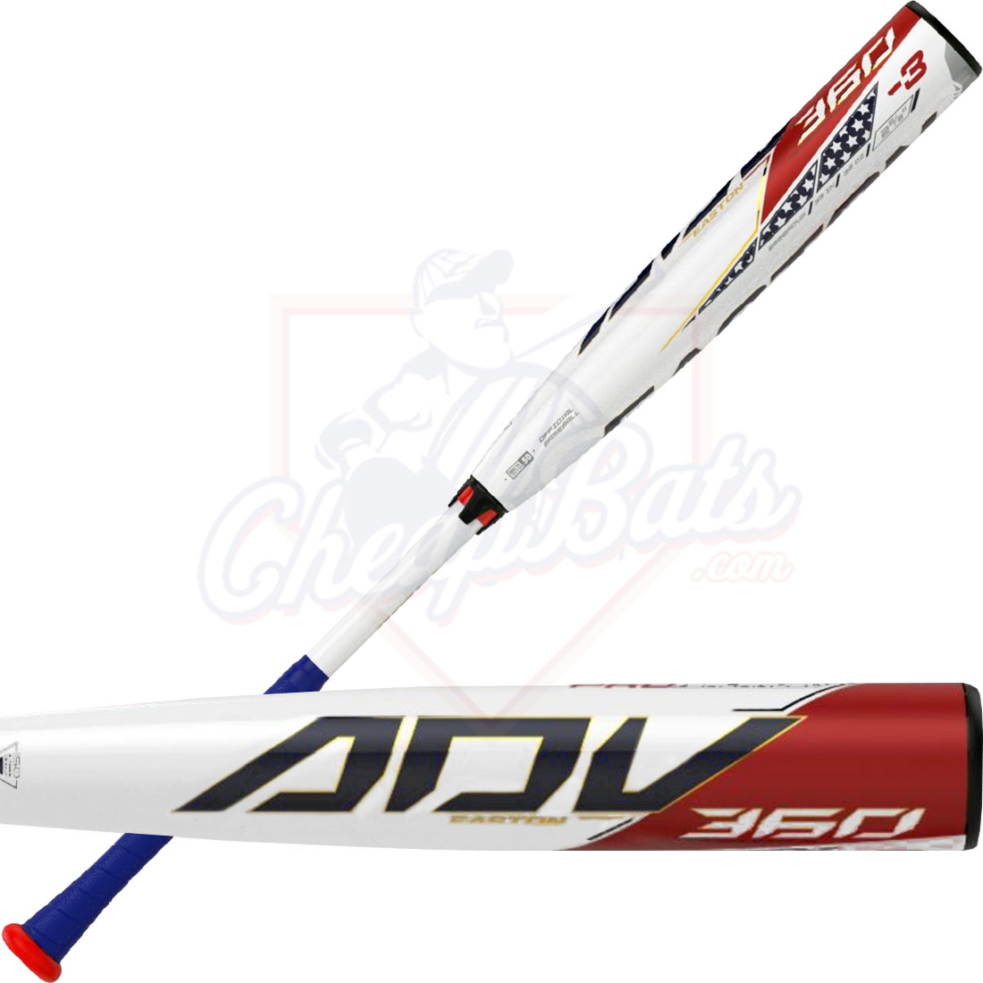 2020 Easton ADV 360 \"Stars N Stripes\" BBCOR Baseball Bat -3oz BB20ADVW