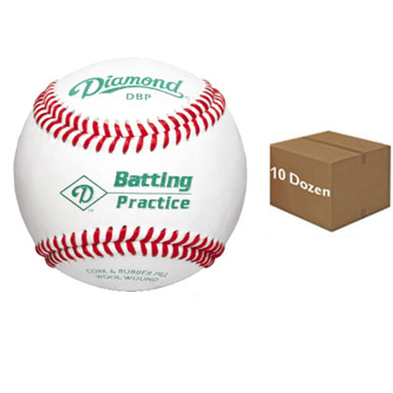 Diamond DBP Batting Practice Baseball 10 Dozen