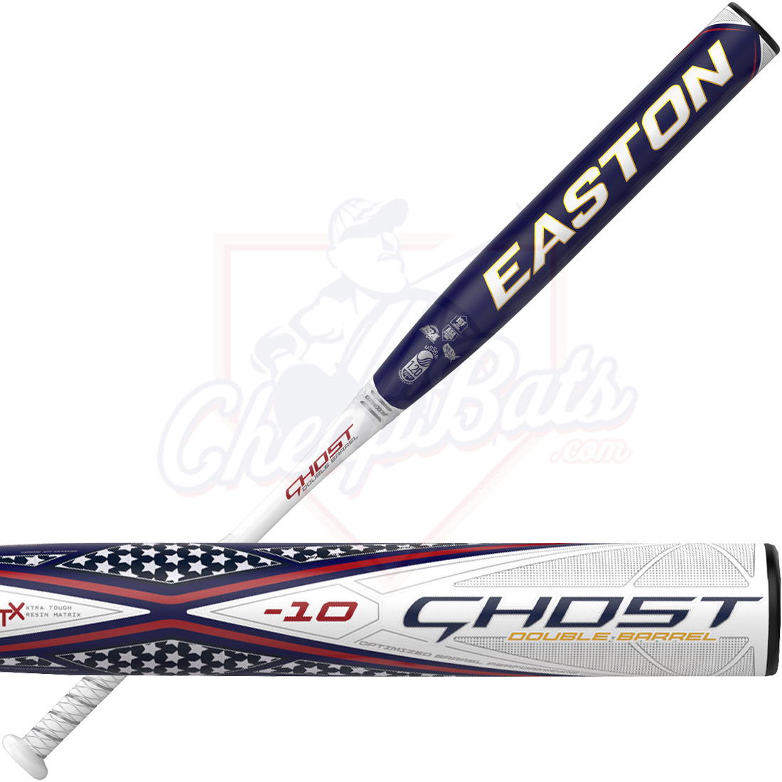 2020 Easton Ghost Stars N Stripes Fastpitch Softball Bat -10oz FP20GHSNS10