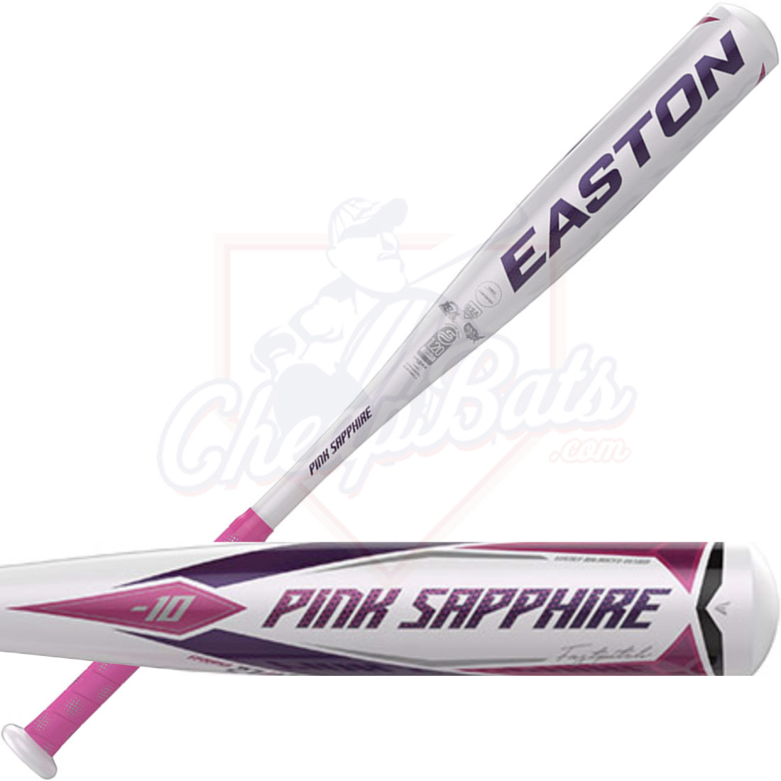 2022 Easton Pink Sapphire Fastpitch Softball Bat -10oz FP22PSA
