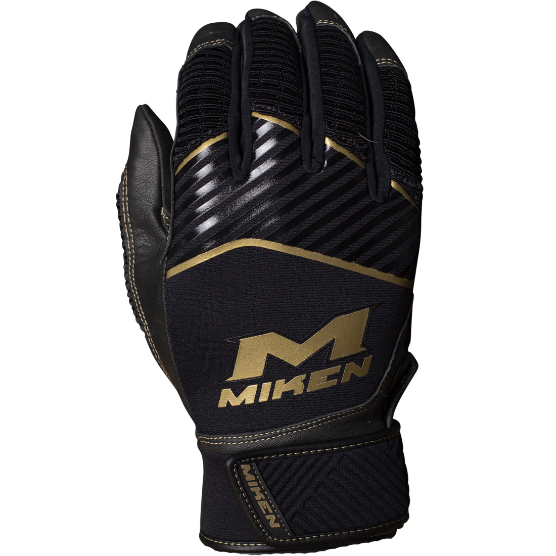 Miken Pro Gold MK7X Batting Gloves (Adult Pair) MBGGLD
