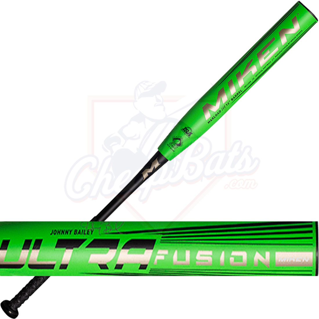 2023 Miken Ultra Fusion Johnny Bailey Senior Slowpitch Softball Bat Maxload SSUSA MF12MS