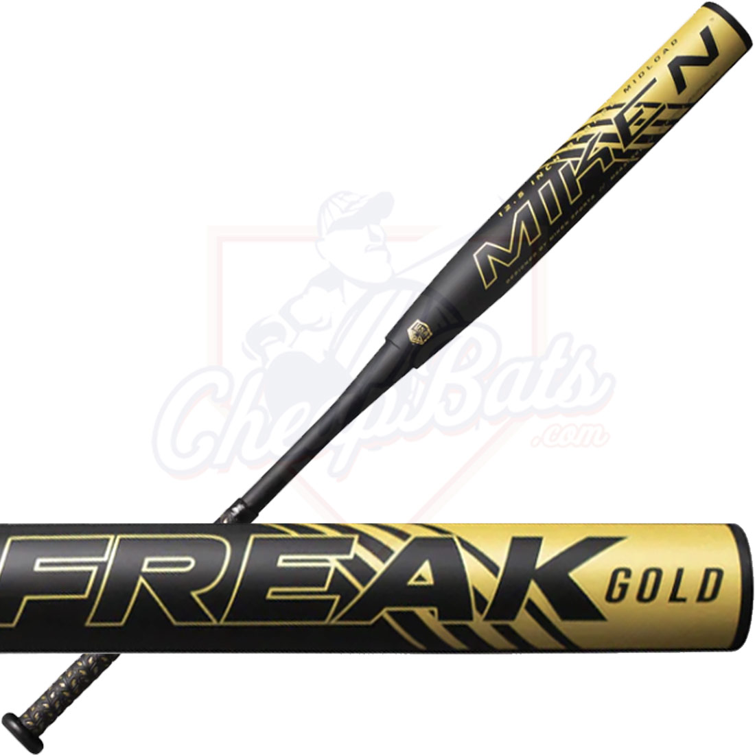 2023 Miken Freak Gold Slowpitch Softball Bat Mid Loaded ASA USA MSA3FKGL