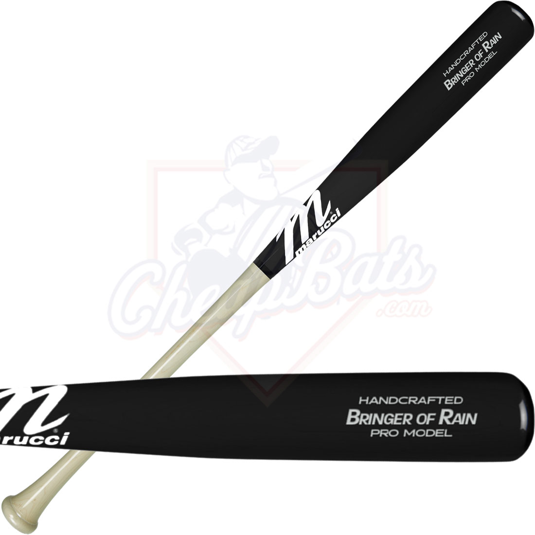 Marucci Josh Donaldson \"Bringer of Rain\" Pro Model Maple Wood Baseball Bat MVE2BOR-N/BK