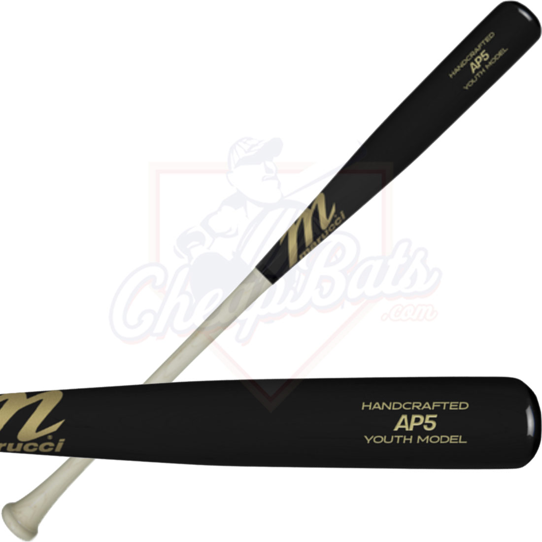 Marucci Albert Pujols Youth Maple Wood Baseball Bat MYVE2AP5-N/BK