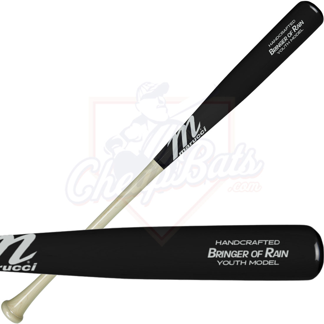 Marucci Josh Donaldson \"Bringer of Rain\" Youth Maple Wood Baseball Bat MYVE2BOR-N/BK