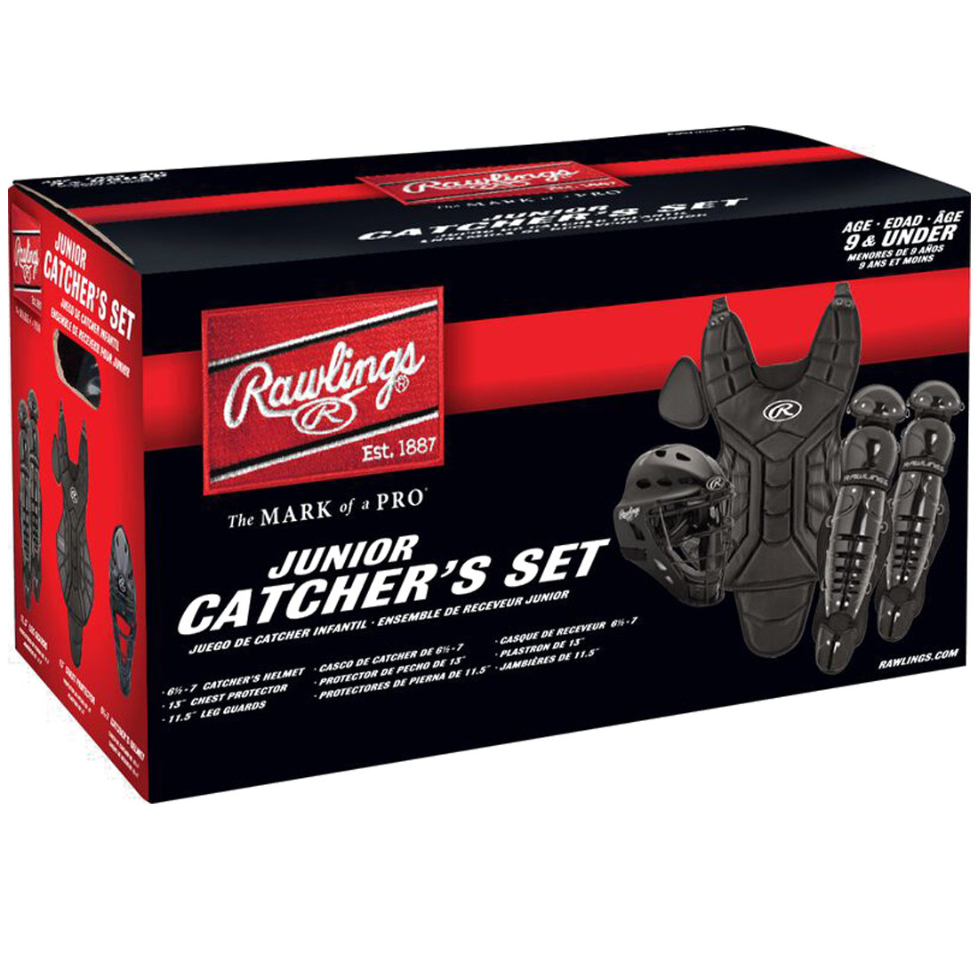 Rawlings Players Series Junior Catcher\'s Gear Set PLCSY-B