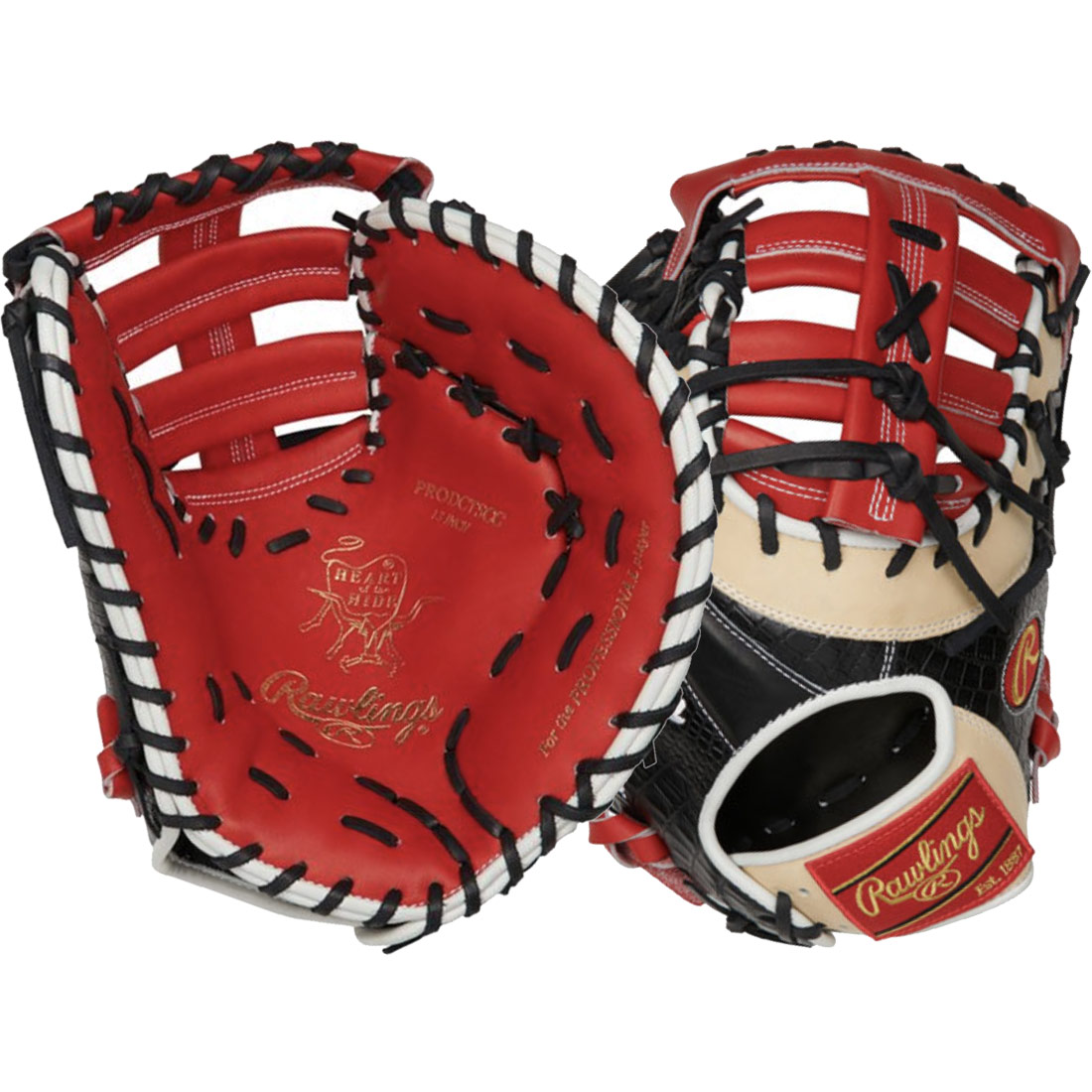 Rawlings Heart of the Hide Baseball First Base Mitt 13\" PRODCTSCC