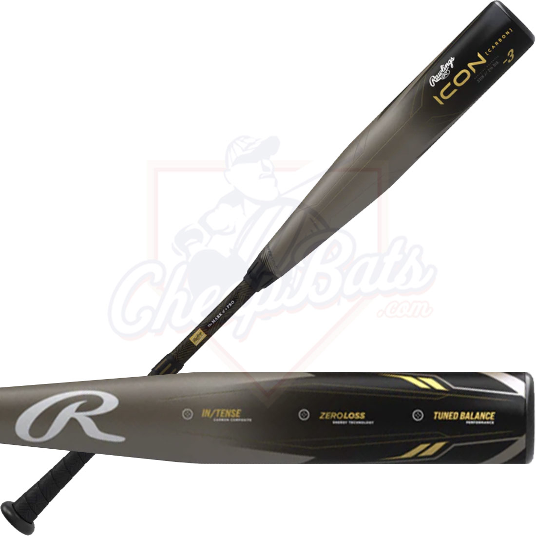 2023 Rawlings Icon BBCOR Baseball Bat -3oz RBB3I3