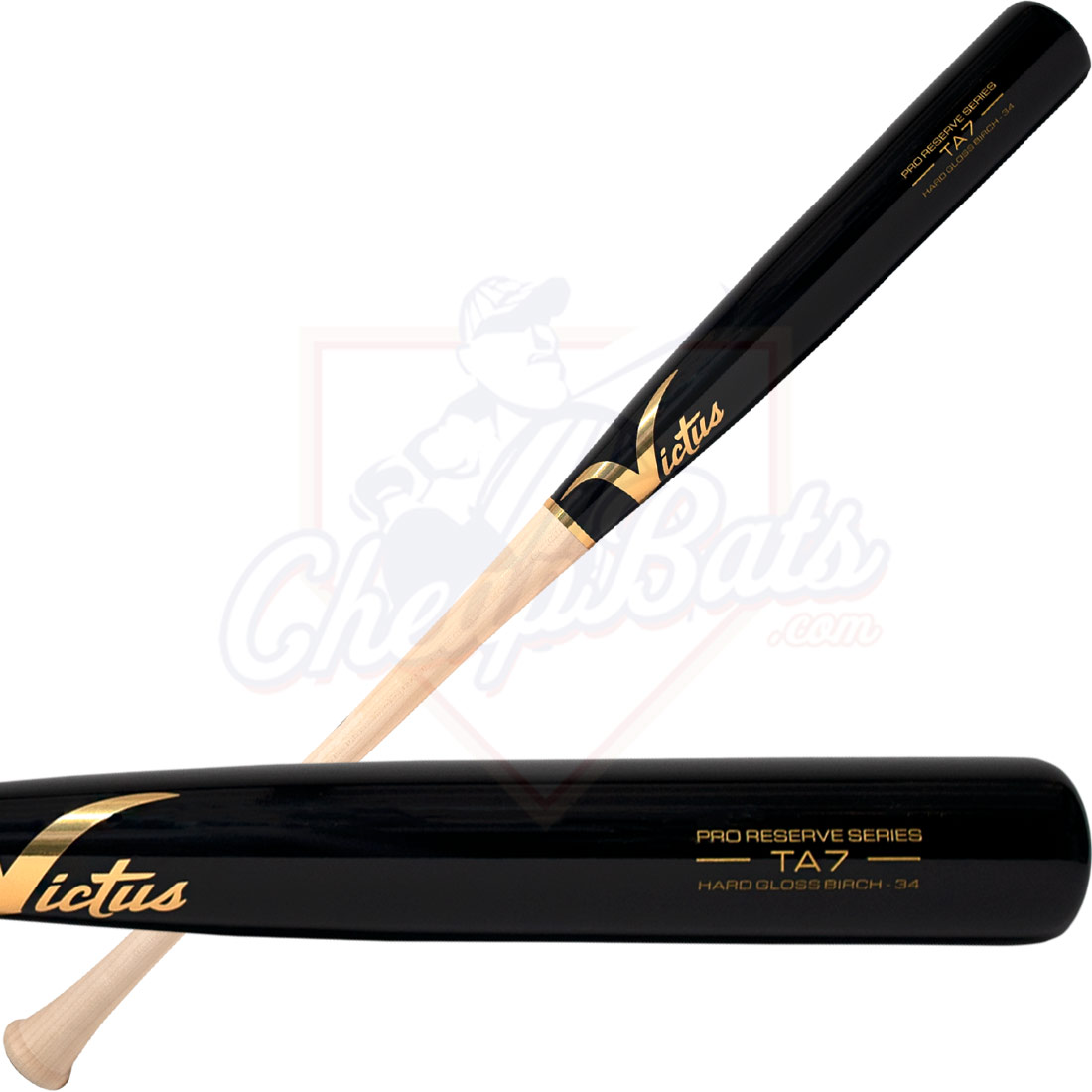 Victus TA7 Pro Reserve Birch Wood Baseball Bat VRWBTA7-NT/BK