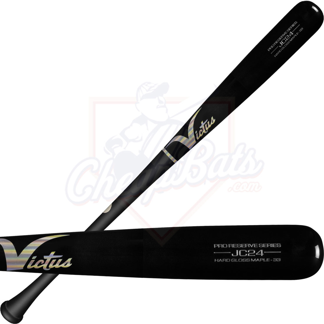 Victus JC24 Pro Reserve Maple Wood Baseball Bat VRWMJC24-MBK/BKW